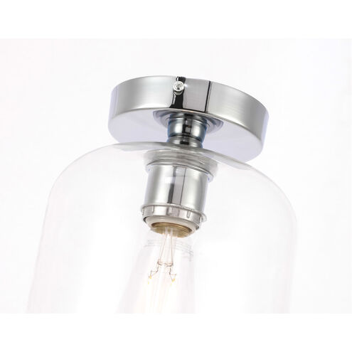 Collier 1 Light 7 inch Chrome Flush Mount Ceiling Light