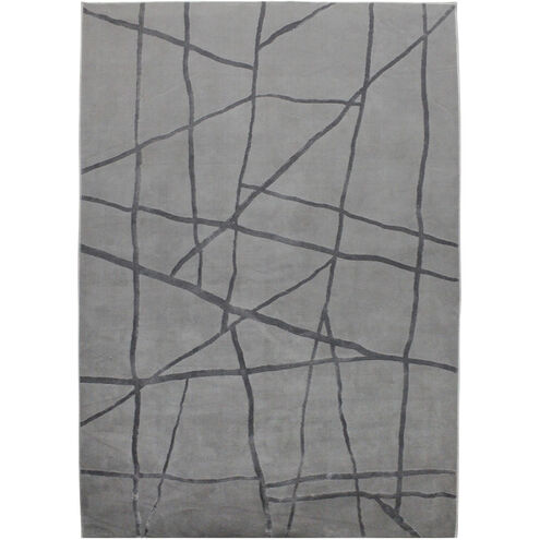 Mantle 87 X 63 inch Grey and Blue Indoor Rug, 5'3" X 7'3"