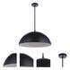 Sculptural Statement LED 23.25 inch Flat Black Pendant Ceiling Light