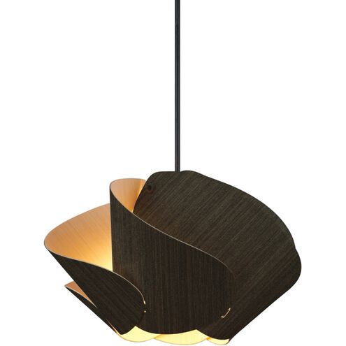 Matilda LED 11.9 inch Black and Ash Pendant Ceiling Light in Ebony/Ash