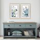 Florals Collection Modern Brushed Antique Silver Framed Art
