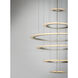 Saturn II LED LED 30 inch Matte Silver Multi-Light Pendant Ceiling Light