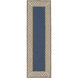 Storm 96 X 30 inch Khaki, Teal, Tan Rug