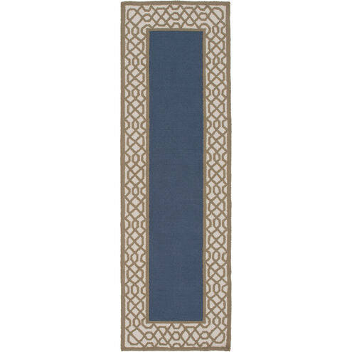 Storm 96 X 30 inch Khaki, Teal, Tan Rug