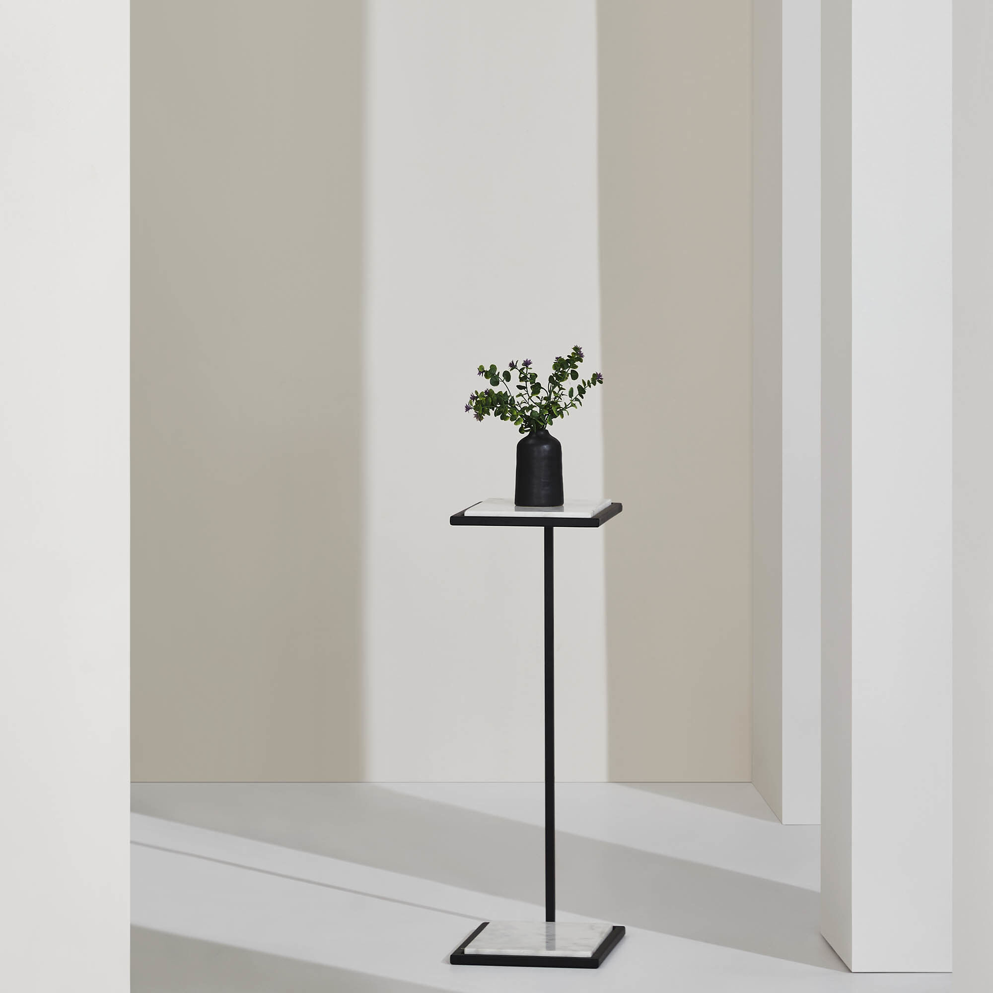 Renwil TA458 Danica 24 X 8 inch Matte Black Side Table