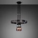 Hero LED 31.5 inch Graphite / Steel Chandelier Ceiling Light