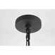 Gage 4 Light 12 inch Brown and Black Pendant Ceiling Light