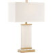 Frederick Cooper 28 inch 100.00 watt Natural White/Antique/Clear Table Lamp Portable Light 