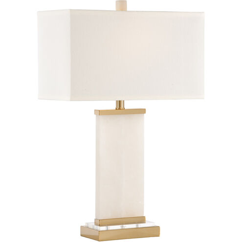 Frederick Cooper 28 inch 100.00 watt Natural White/Antique/Clear Table Lamp Portable Light