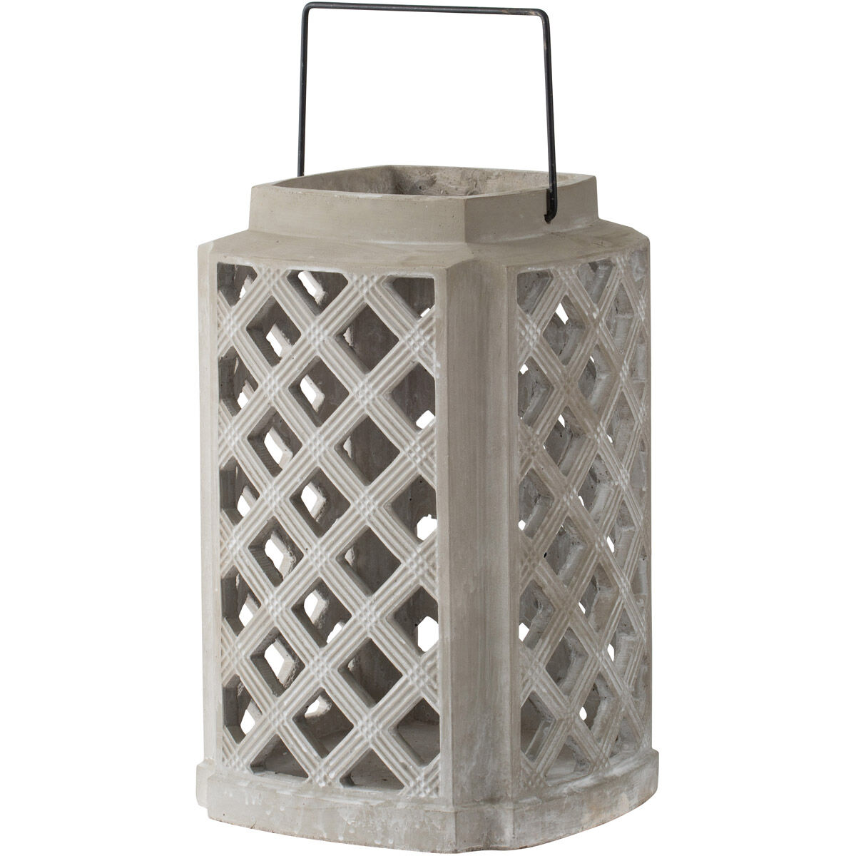 Garden 10 inch Gray Lantern