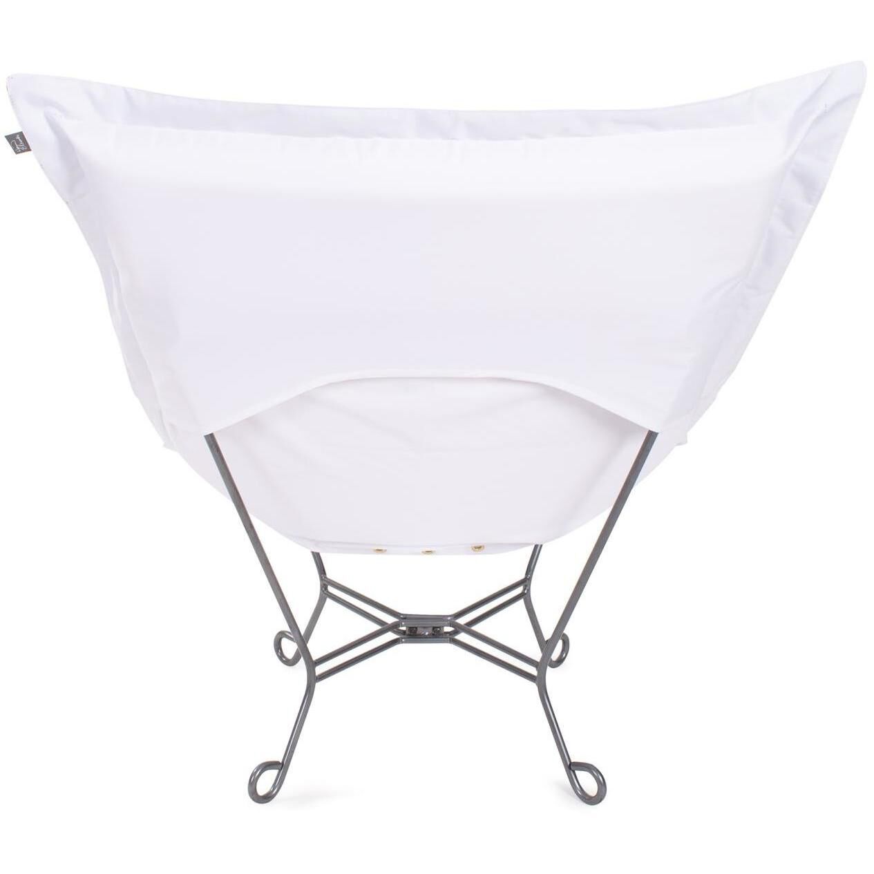 Dune Sand Outdoor Puff Scroll Chair