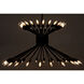 Mancini 48 Light 36 inch Matte Black Chandelier Ceiling Light