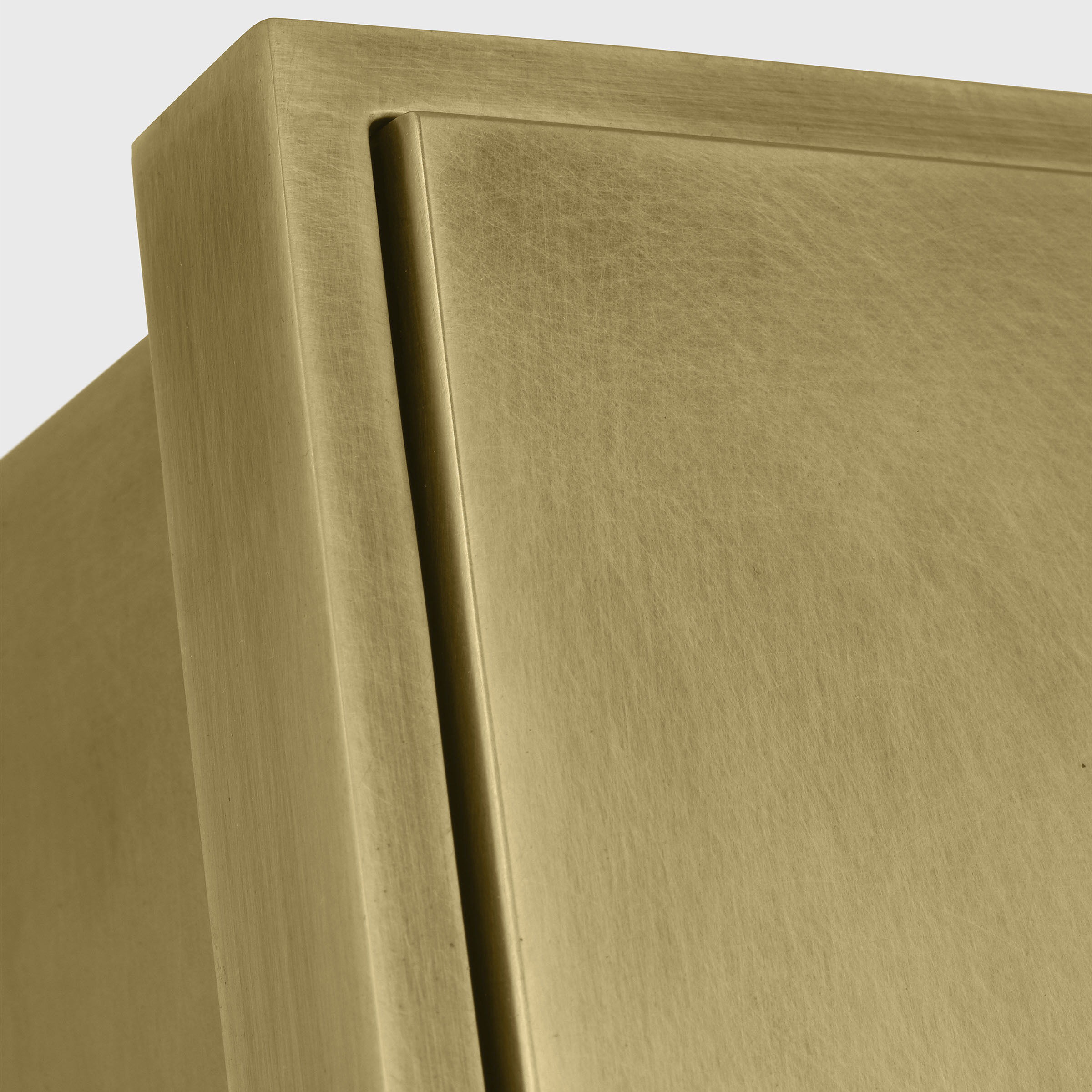 Mick De Giulio Alude LED 36 inch Hand-Rubbed Antique Brass Outoor Wall Light