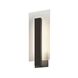 Midtown LED 18 inch Textured Bronze Indoor-Outdoor Sconce, Inside-Out
