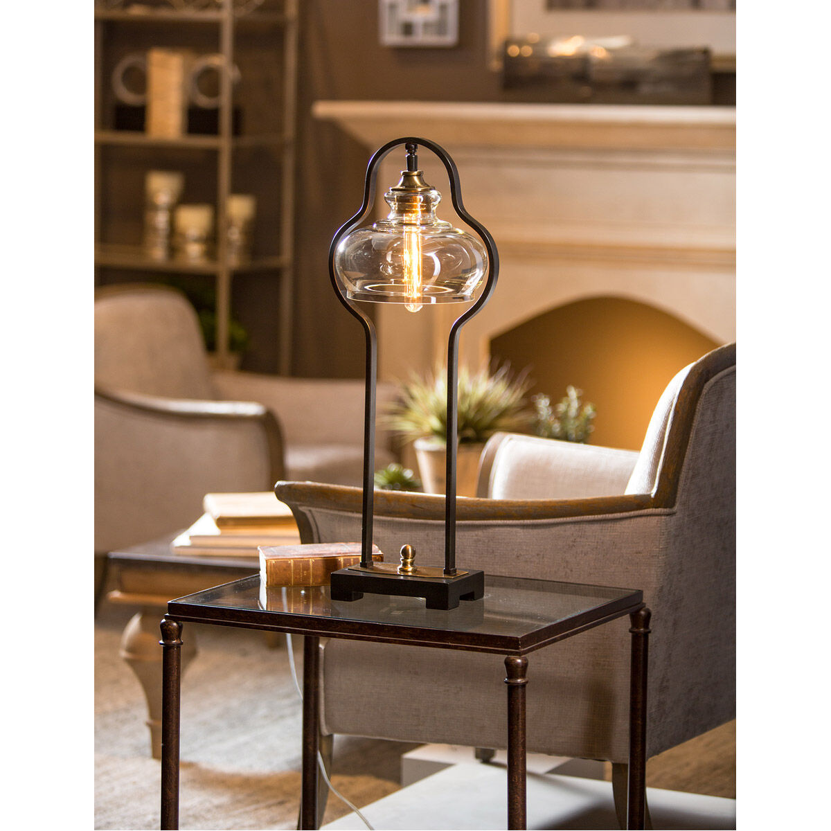 Cotulla 29 inch 60 watt Aged Black Desk Lamp Portable Light