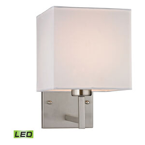 Reade LED 7 inch Brushed Nickel Sconce Wall Light
