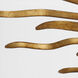 Suzanne Kasler Re LED 38.25 inch Gilded Iron Semi-Flush Mount Ceiling Light