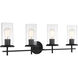 Haisley 4 Light 32 inch Coal Bath Light Wall Light
