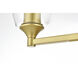 Gianni 4 Light 32 inch Brass Bath Sconce Wall Light