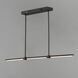 Dorian LED 47.5 inch Black Linear Pendant Ceiling Light