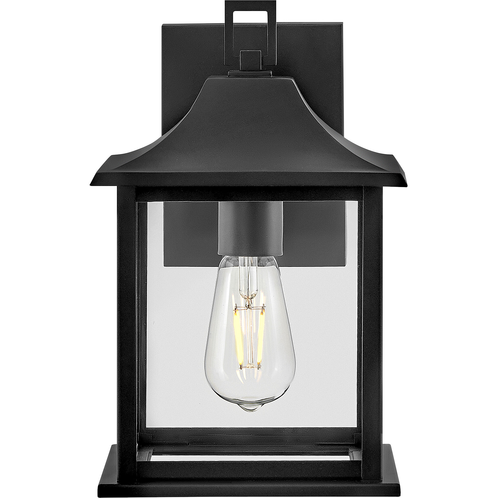 Nolan 1 Light 12 inch Black Outdoor Wall Mount