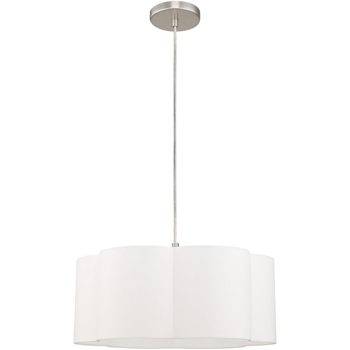 Chelsea 1 Light 18 inch Brushed Nickel Pendant Ceiling Light