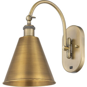 Ballston Cone 1 Light 8 inch Brushed Brass Sconce Wall Light