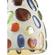 Gemstone 1 Light 6 inch Multicolor with Satin Nickel Mini Pendant Ceiling Light