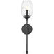 Cassian 1 Light 5.5 inch Matte Black Wall Sconce Wall Light