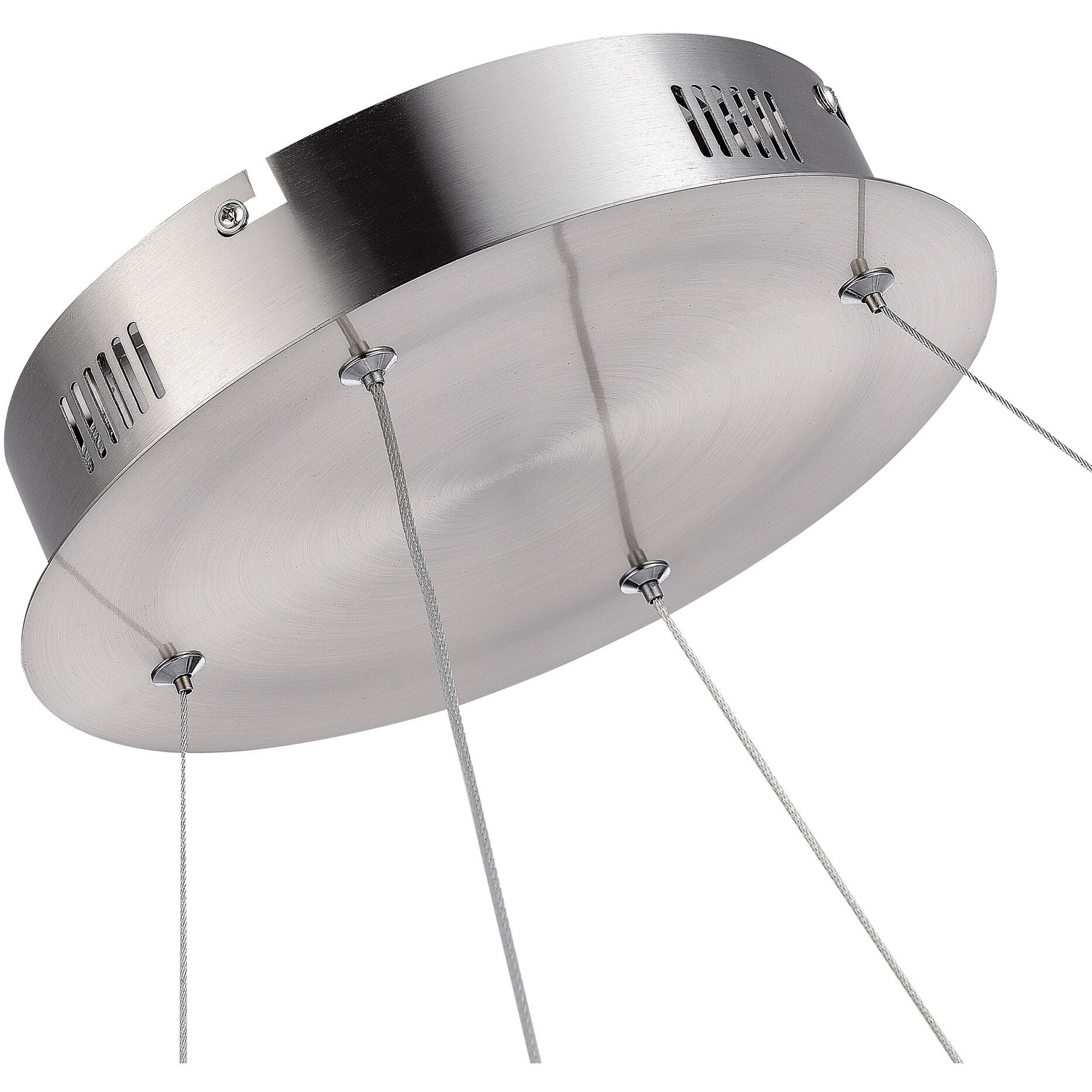 Stella 23.75 inch Satin Nickel Pendant Ceiling Light