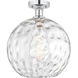 Edison Athens Water Glass 1 Light 12.00 inch Semi-Flush Mount