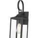 Halston 1 Light 16.75 inch Powder Coated Black Outdoor Wall Sconce