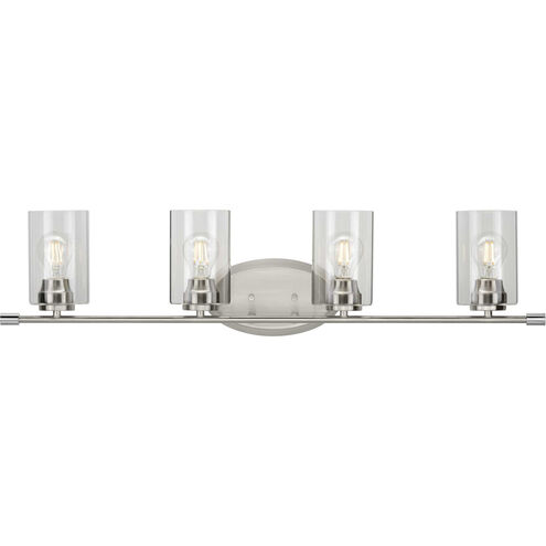 Riley 4 Light 34 inch Brushed Nickel Bath Vanity Wall Light