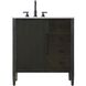 Blakely 32 X 34 inch Chocolate Oak Bathroom Vanity Cabinet