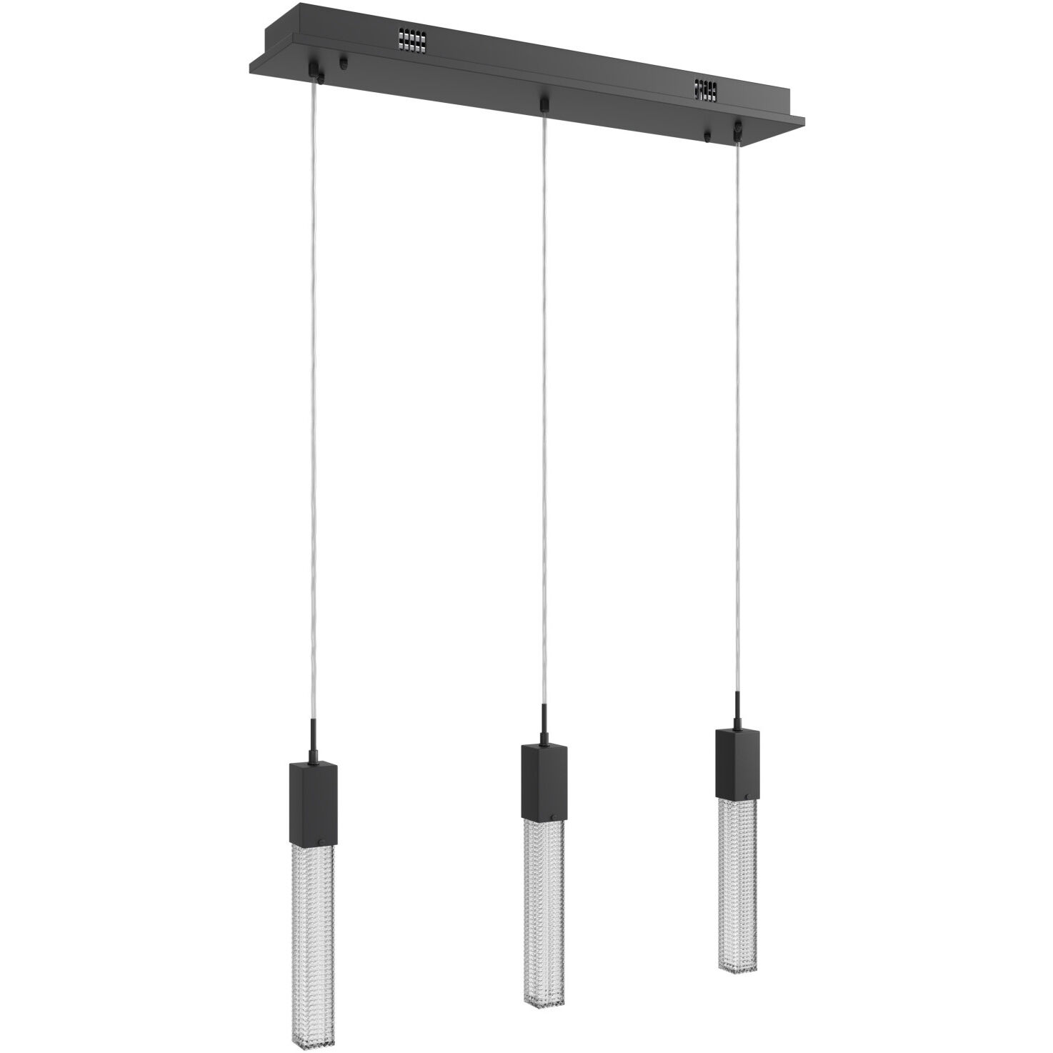 Boa LED 7 inch Black Multi Port Pendant Ceiling Light