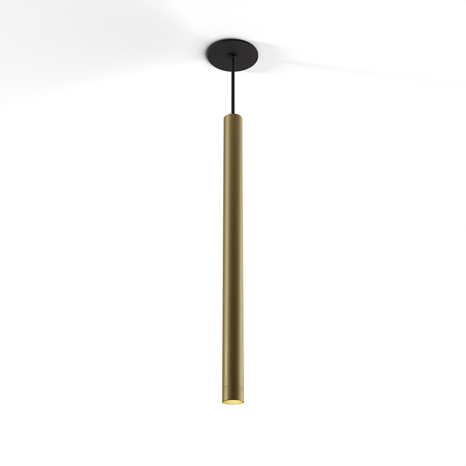 Combi LED 1.5 inch Brass Pendant Ceiling Light, Suspension / Flush Mount 2-in-1