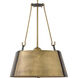 Cartwright 3 Light 19.5 inch Rustic Brass with Oil Rubbed Bronze Indoor Chandelier Ceiling Light