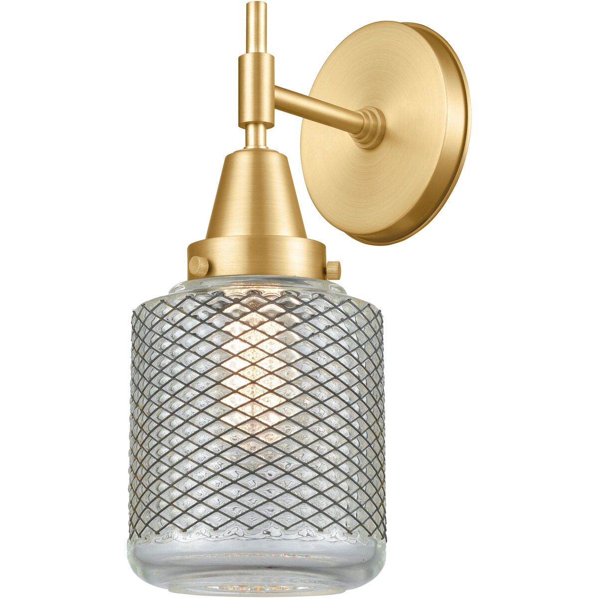 Caden LED 6 inch Satin Gold Sconce Wall Light