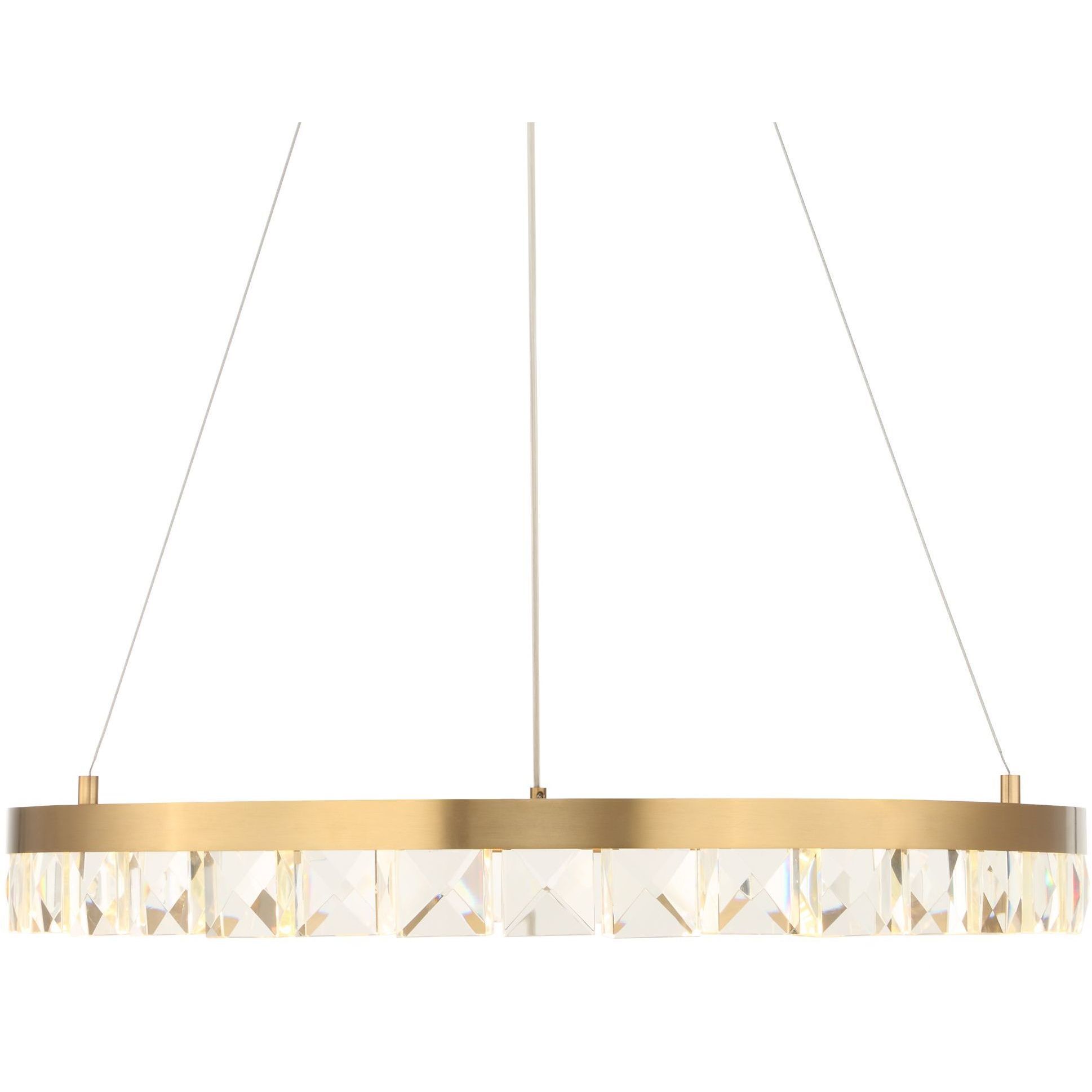 Segovia 28 inch Warm Brass Chandelier Ceiling Light