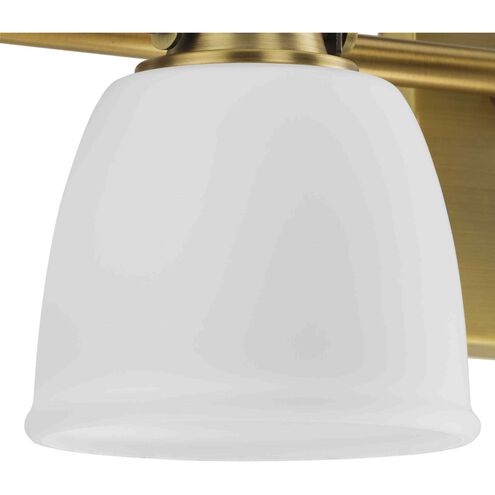 Preston 4 Light 30.5 inch Vintage Brass Vanity Light Wall Light