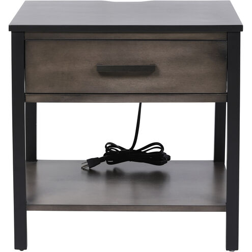 Ramsay 22 X 22 inch Brown with Black Accent Table