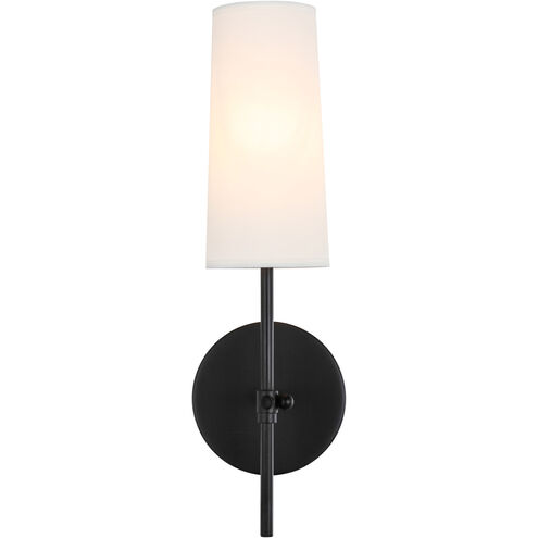 Mel 1 Light 5 inch Black Wall sconce Wall Light in Brass
