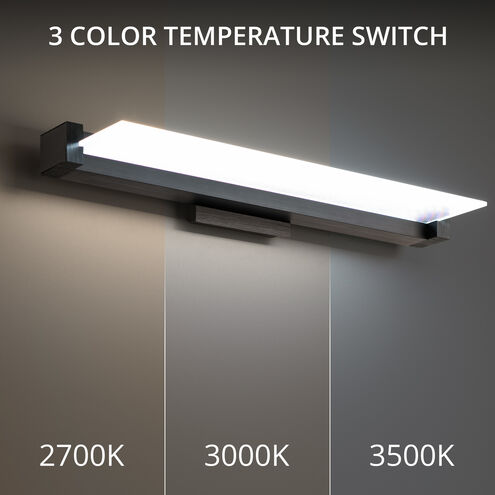 Spectre LED 27 inch Black Bath Vanity & Wall Light, dweLED