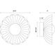 Alora Mood Soleil LED 10 inch Matte Black and Opal Glass Bath Vanity Wall Light