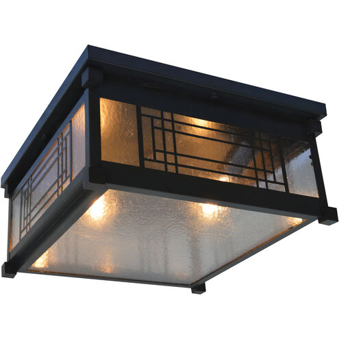 Scottsdale 2 Light 13 inch Pewter Flush Mount Ceiling Light in Almond Mica