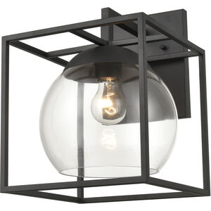 Cubed 1 Light 13 inch Charcoal Outdoor Sconce