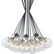 The Bougie 19 Light 30 inch Chrome Chandelier Ceiling Light in Chrome and Clear