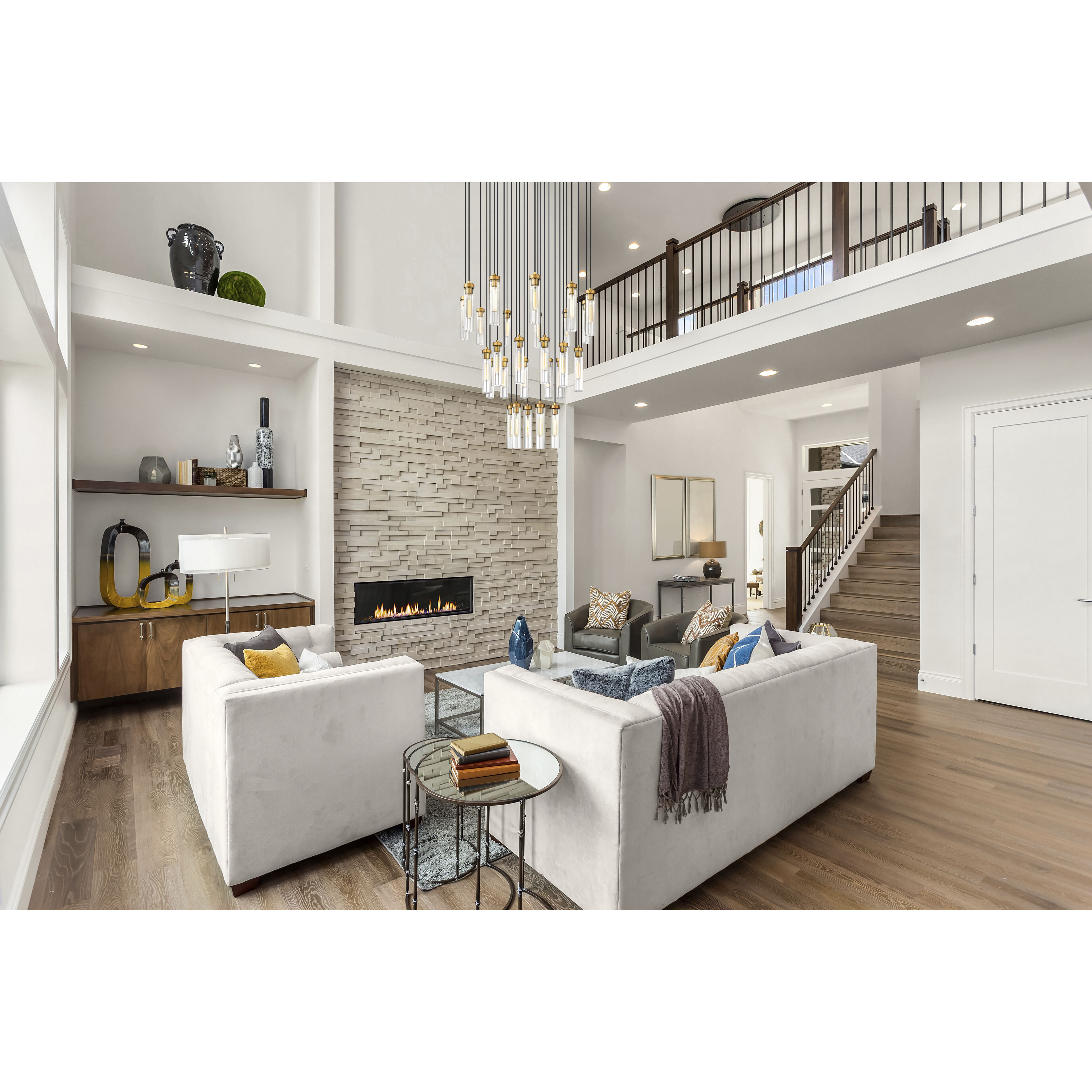 Beau 27 Light 36 inch Rubbed Brass Chandelier Ceiling Light