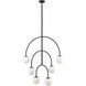 Doby 6 Light 34 inch Matte Black Pendant Ceiling Light, H-Bar