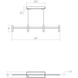 Systema Staccato LED 43 inch Satin Black Linear Pendant Ceiling Light